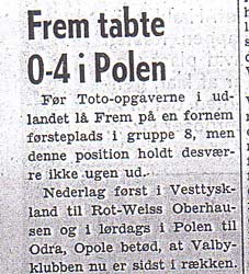 Duńska gazeta Valby Baldet pisała o wysokiej przegranej swoich rodaków w Polsce