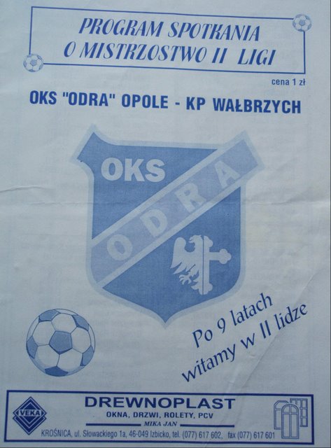 Oficjalny program meczu: Po 9 latach witamy w II lidze